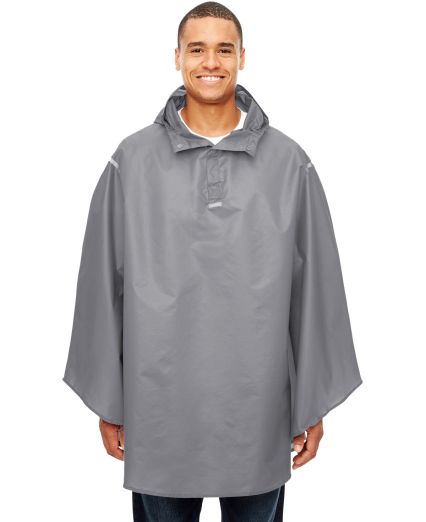 Team 365 TT71 Unisex Zone Protect Packable Poncho in Sport graphite