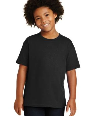 Gildan 5000B Youth Heavy Cotton Plain T shirt Bulk in Black