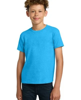 Gildan 5000B Youth Heavy Cotton Plain T shirt Bulk in Heather sapphire