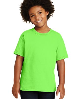 Gildan 5000B Youth Heavy Cotton Plain T shirt Bulk in Neon green