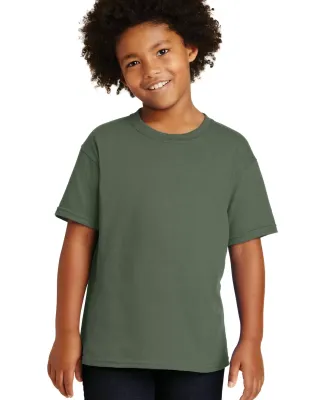 Gildan 5000B Heavyweight Cotton Youth T-shirt  in Military green