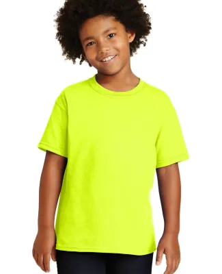 Gildan 5000B Heavyweight Cotton Youth T-shirt  in Safety green