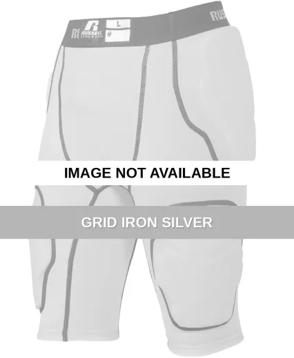 Russel Athletic RYIGR4 Youth 5-Pocket Integrated G Grid Iron Silver