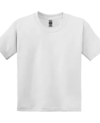 8000B Gildan Ultra Blend 50/50 Youth T-shirt in White