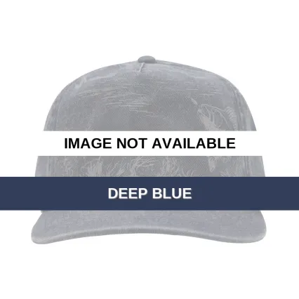 DRI DUCK 3334 Walleye Nature Scene Cap Deep Blue