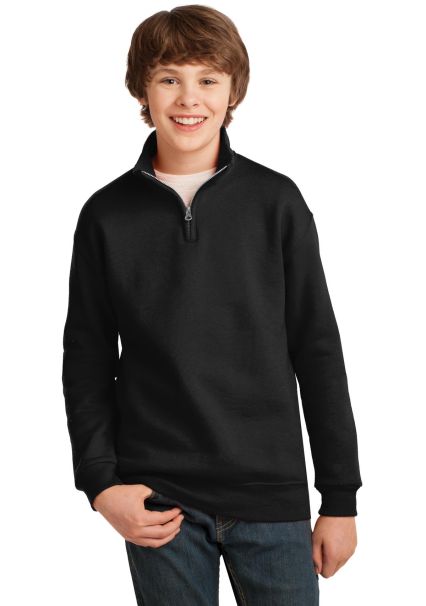 Jerzees 995Y DISCONTINUED JERZEES Youth NuBlend 1/ in Black