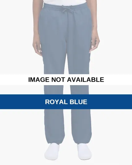 Hanes HSB003 Women's Scrub Open Leg Pants Royal Blue