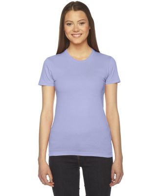 2102 American Apparel Girly Fine Jersey Tee in Lavender