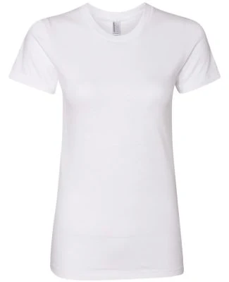 2102 American Apparel Girly Fine Jersey Tee in White