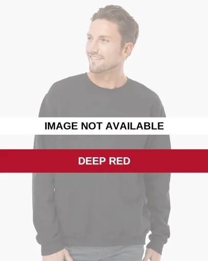 M&O Knits 7810 Unisex ACE Fleece Crewneck Sweatshi Deep Red