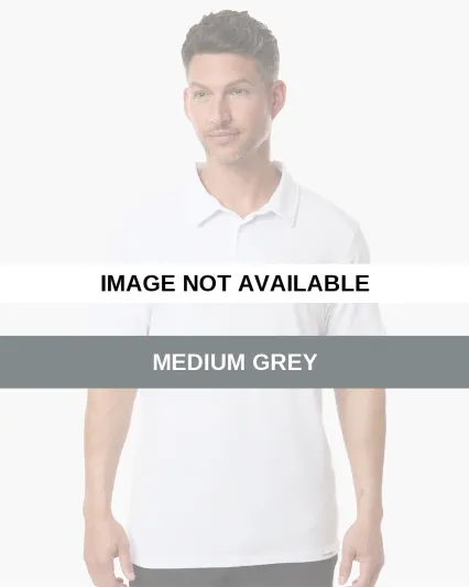 Legends SSM00T024 Men's Aviation Polo Medium Grey