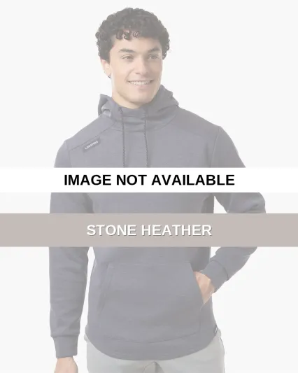 Legends SWM00J007 Men's Hawthorne Tech Hooded Swea Stone Heather