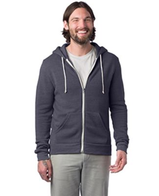 AA9590 Alternative Apparel Rocky Unisex Zip Up Hoo in Eco true navy