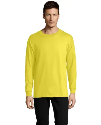 5286 Hanes® Heavyweight Long Sleeve T-shirt in Yellow