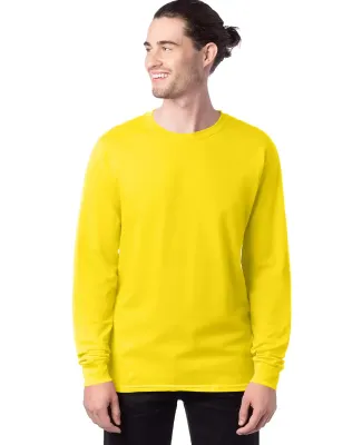 5286 Hanes® Heavyweight Long Sleeve T-shirt in Athletic yellow