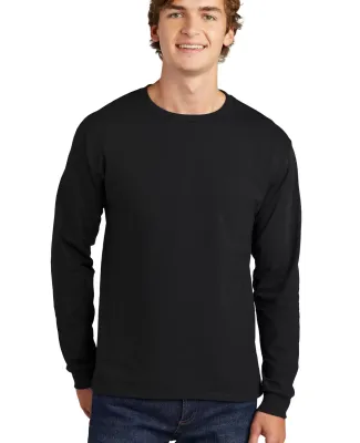 5286 Hanes® Heavyweight Long Sleeve T-shirt in Black
