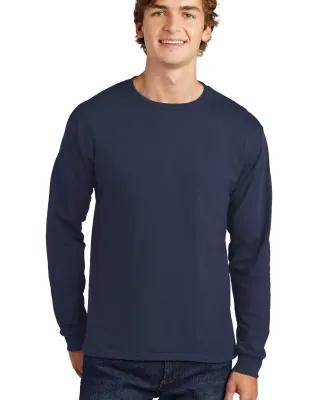 5286 Hanes® Heavyweight Long Sleeve T-shirt in Navy