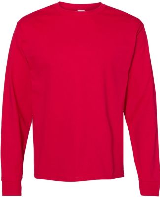 5286 Hanes® Heavyweight Long Sleeve T-shirt in Deep red