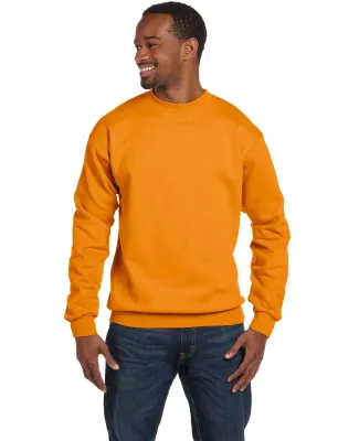 Hanes P160 ecosmart crewneck sweatshirt Safety Orange