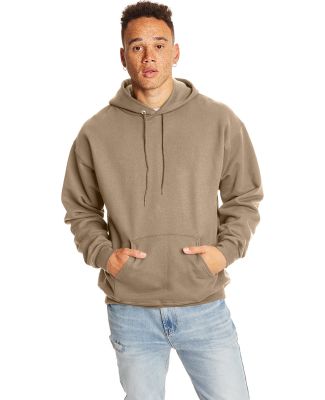 F170 Hanes PrintPro XP Ultimate Cotton Hooded Swea Pebble