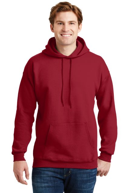 F170 Hanes PrintPro XP Ultimate Cotton Hooded Swea in Deep red