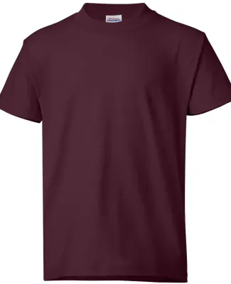 5370 Hanes® Heavyweight 50/50 Youth T-shirt Maroon
