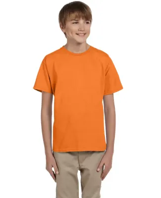 5370 Hanes® Heavyweight 50/50 Youth T-shirt Safety Orange