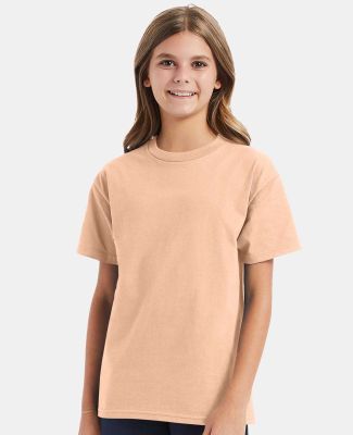 Hanes 5450 Authentic Tagless Youth T-shirt in Candy orange