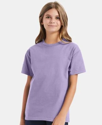 Hanes 5450 Authentic Tagless Youth T-shirt in Lavender