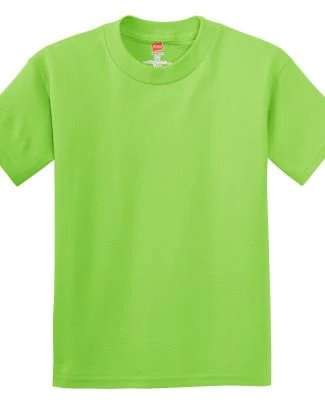 Hanes 5450 Authentic Tagless Youth T-shirt in Lime