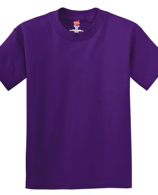 Hanes 5450 Authentic Tagless Youth T-shirt in Purple