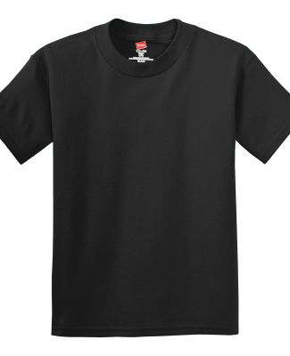 Hanes 5450 Authentic Tagless Youth T-shirt in Black