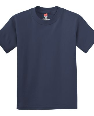 Hanes 5450 Authentic Tagless Youth T-shirt in Navy