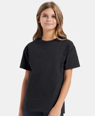 Hanes 5450 Authentic Tagless Youth T-shirt in Charcoal heather