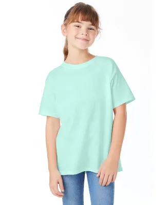 Hanes 5480 Heavyweight Youth T-shirt in Clean mint