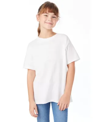 Hanes 5480 Heavyweight Youth T-shirt in White