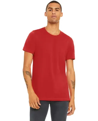 BELLA CANVAS 3001 SOFT COTTON T-SHIRT m in Red