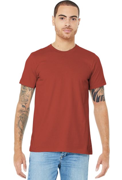 Bella Canvas 3001 Wholesale Soft Cotton Plain t sh in Rust