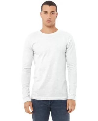 BELLA+CANVAS 3501 Long Sleeve T-Shirt in Ash