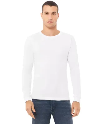 BELLA+CANVAS 3501 Long Sleeve T-Shirt in White