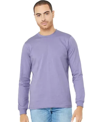 BELLA+CANVAS 3501 Long Sleeve T-Shirt in Dark lavender