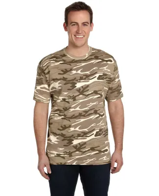 Anvil 939 Ring Spun Camouflage Tee in Camouflage sand