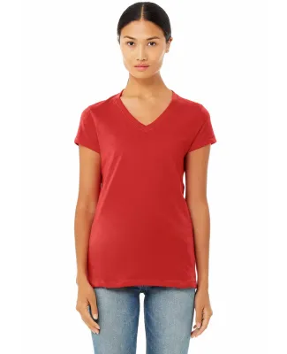 BELLA 6005 Womens V-Neck T-shirt in Red