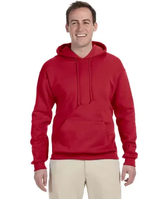 996M JERZEES NuBlend Hooded Pullover Sweatshirt in True red