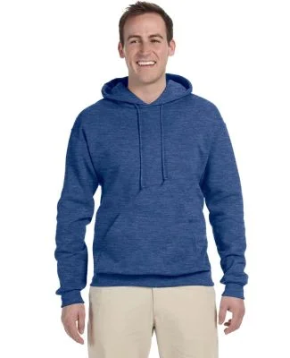 996M JERZEES NuBlend Hooded Pullover Sweatshirt in Vintage heather blue
