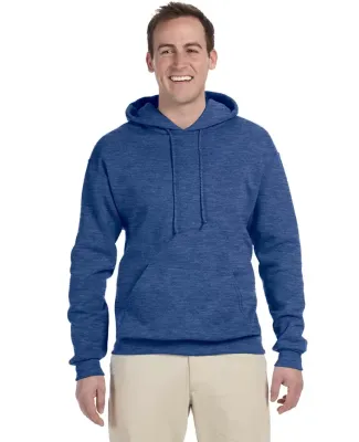 996M JERZEES NuBlend Hooded Pullover Sweatshirt in Vintage heather blue