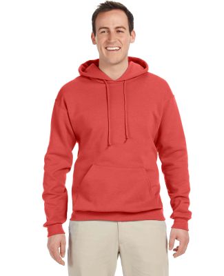 996M JERZEES NuBlend Hooded Pullover Sweatshirt in Sunset coral