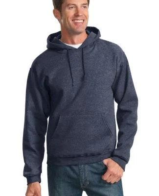 996M JERZEES NuBlend Hooded Pullover Sweatshirt in Vintage heather navy