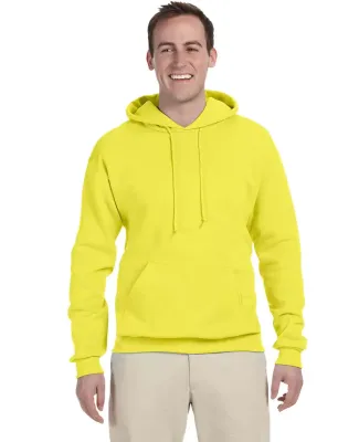 996M JERZEES NuBlend Hooded Pullover Sweatshirt in Neon yellow