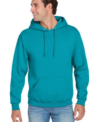 996M JERZEES NuBlend Hooded Pullover Sweatshirt in California blue